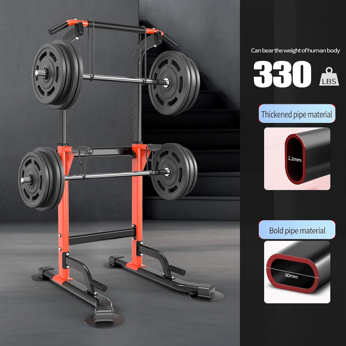 Z ZHICHI Pull-Up Dip Station Pull-Up Chin-Up Capacidad de peso 350LBS