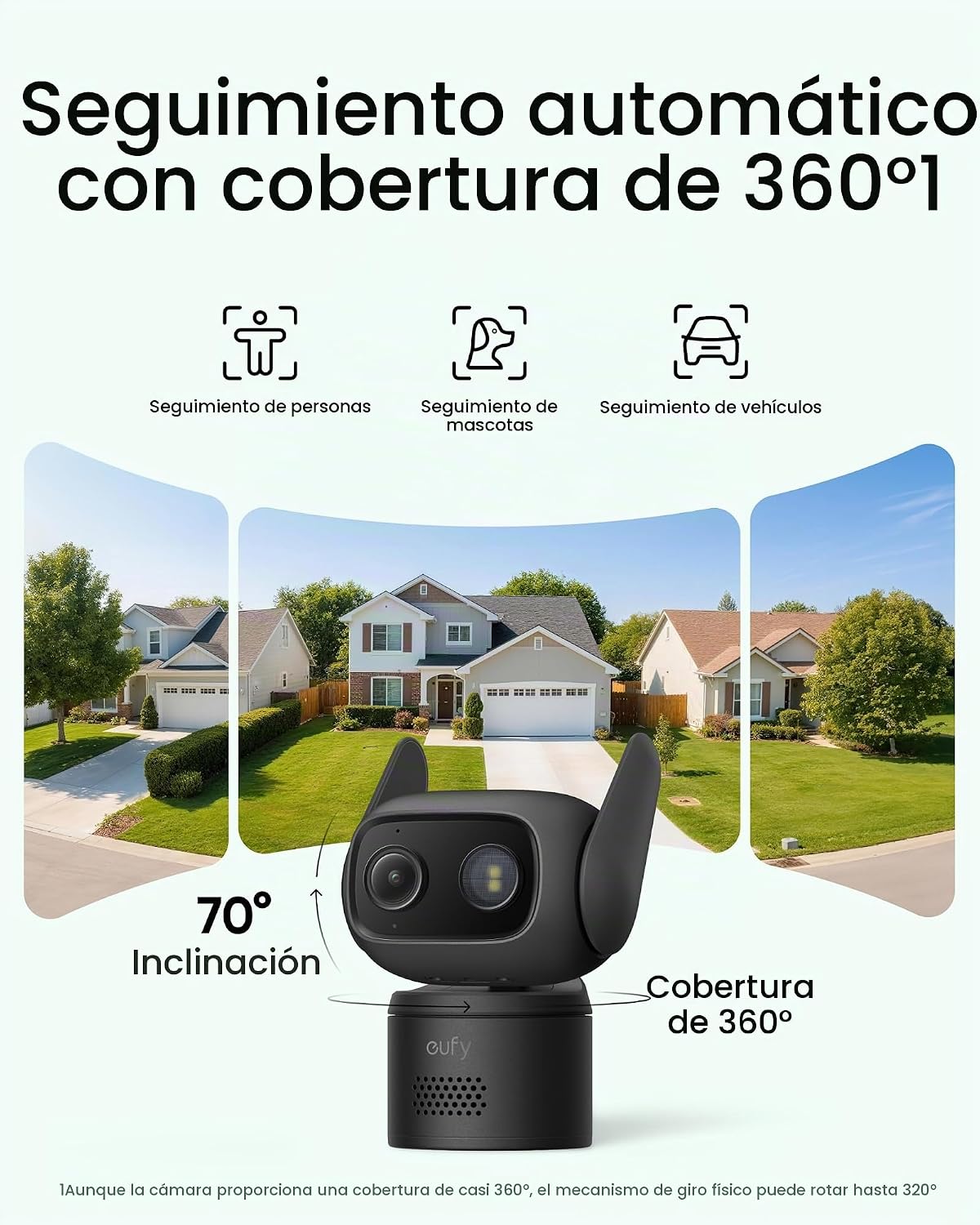 Cámara de seguridad para interiores y exteriores eufy C31, paquete...