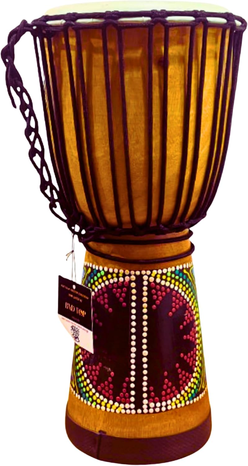 Tambor Djembe con cuerda (9 x 20 color) Regalo del día del padre Ta...