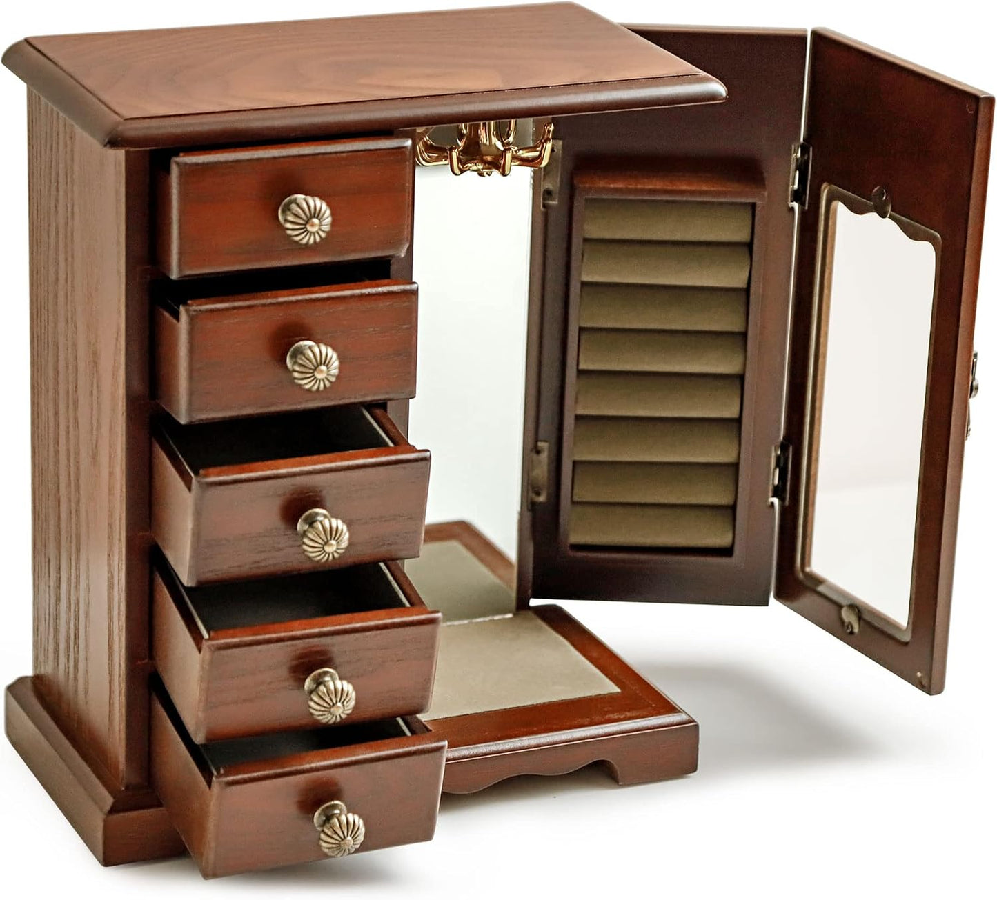 Kendal Caja de Joyería de Madera para Mujeres, Organizador de Joyas...