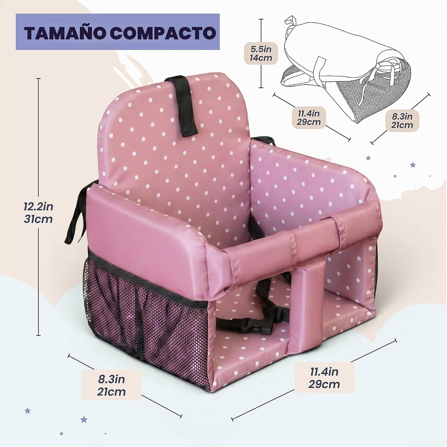 Coco Seat Inserto para silla alta y asiento de carrito de compras p...