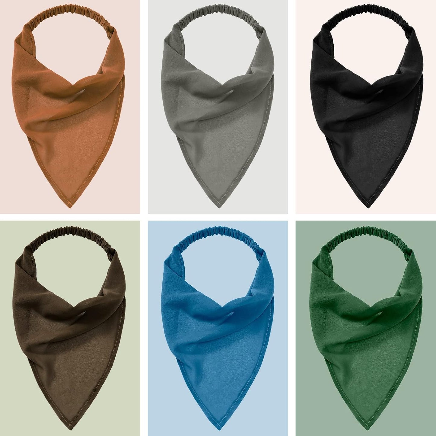 Syhood 6 Pcs Bandanas Florales para el Cabello para Mujeres y Niñas...