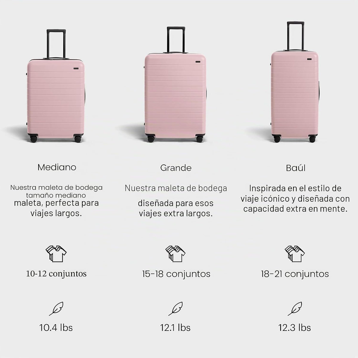 Away Maleta Grande Facturada, Rosa rubor | Maleta liviana y durader...