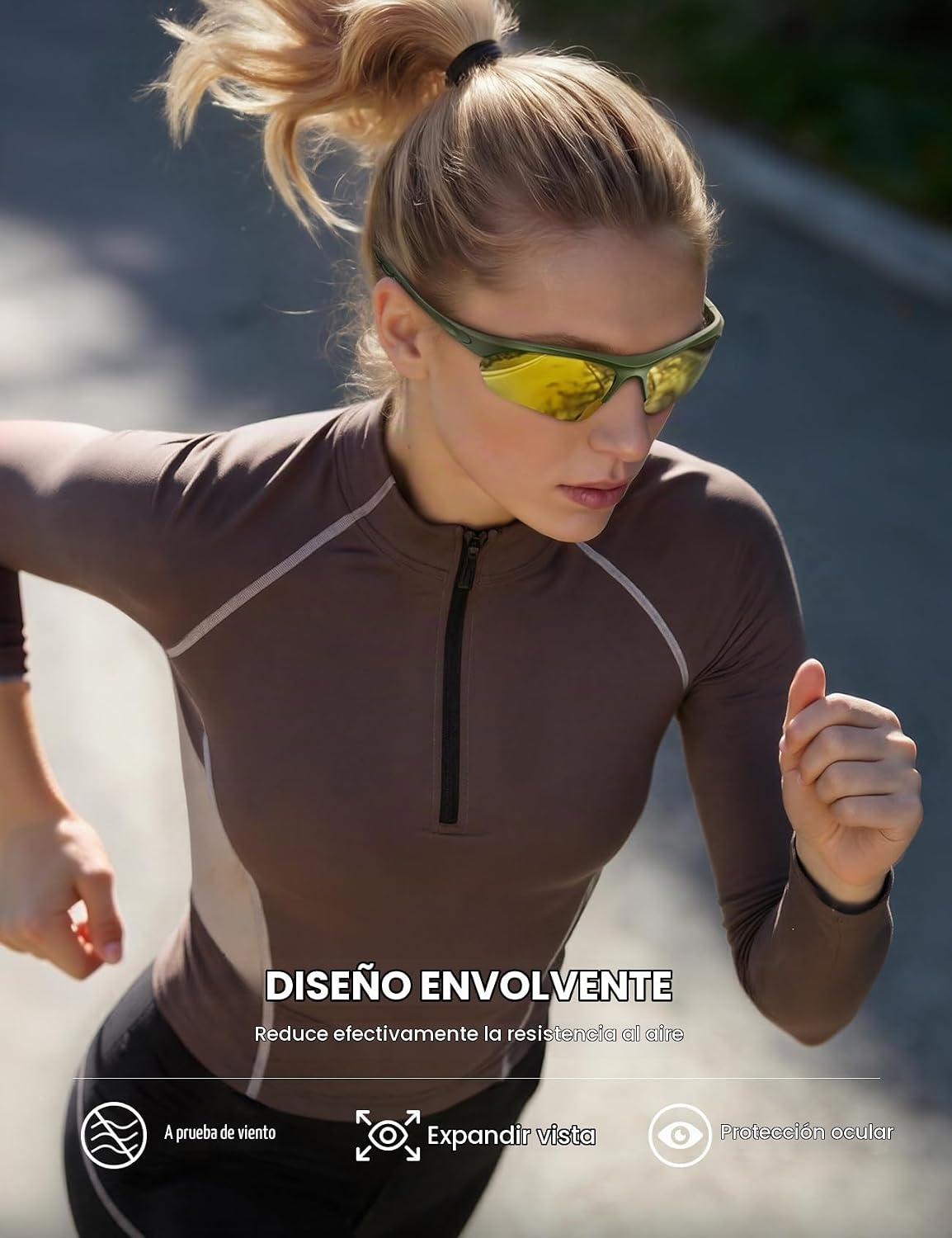 Lamicall Gafas de Sol Deportivas polarizadas de 22 g para Hombres y...