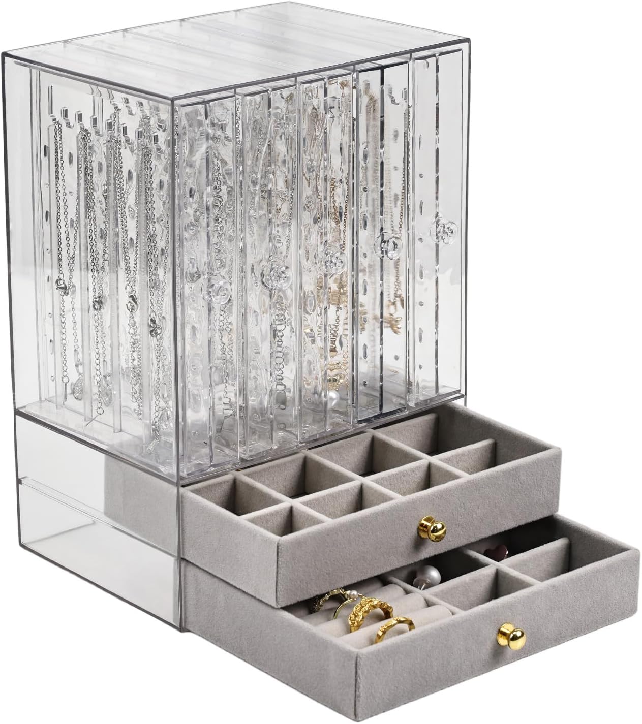 Greenfeather Organizador y almacenamiento de joyas, caja de joyería...