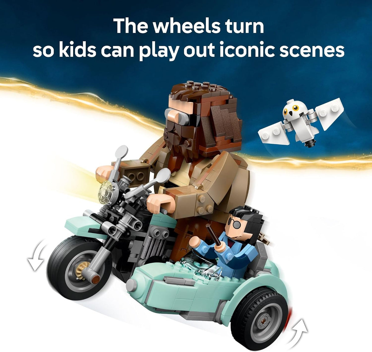 LEGO Harry Potter - Paseo en motocicleta de Hagrid y Harry - Juguet...