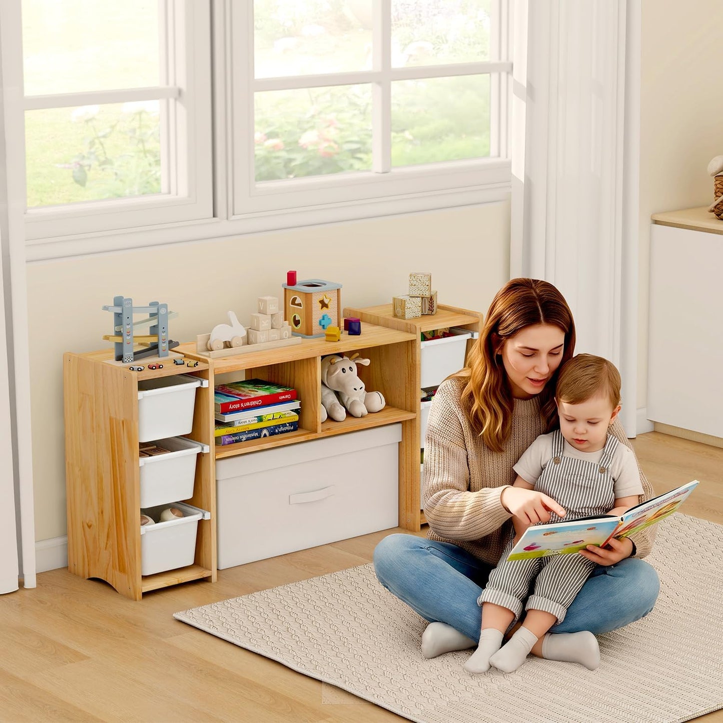 MallBest Estantería Montessori para Niños - 100% Madera de Pino Mac...