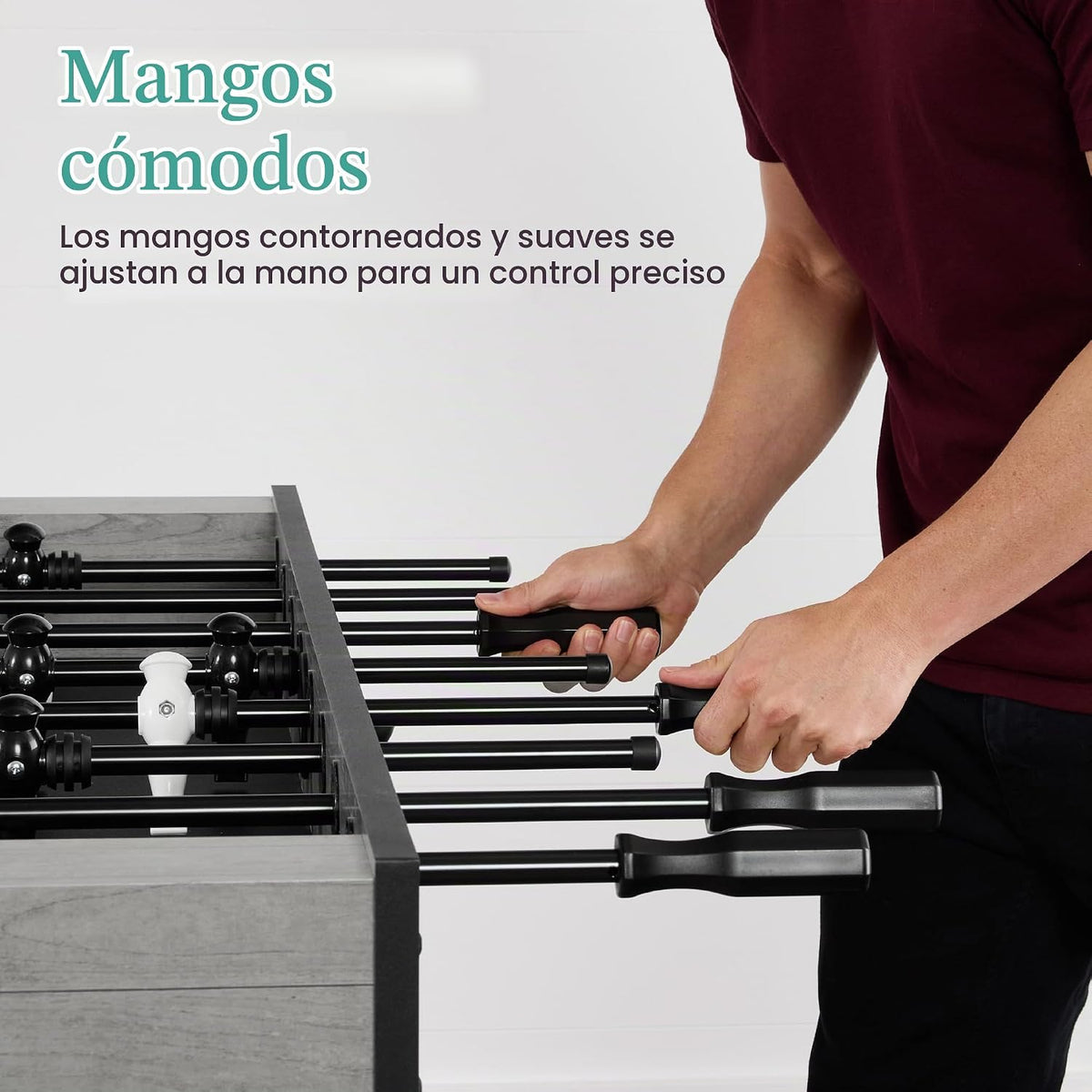 Best Choice Products Mesa de Futbolín Reglamentaria de Tamaño Compl...