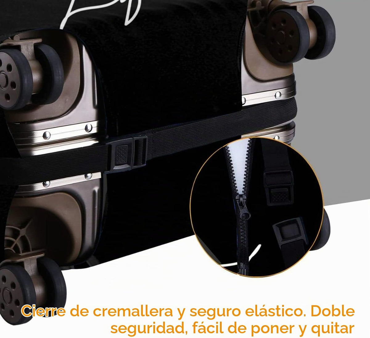 Hepmant Protector de maleta de viaje para mujer afroamericana, elás...