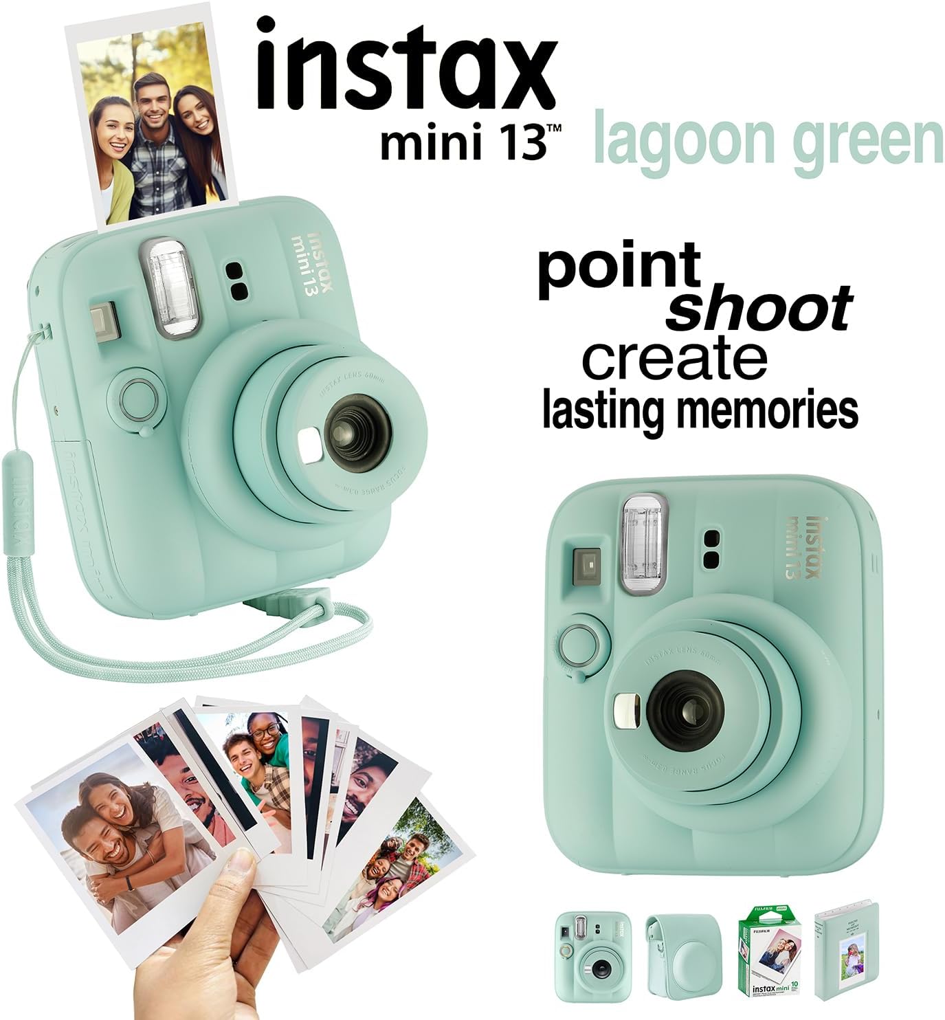 Fujifilm Instax Mini 13 Cámara instantánea 60 películas y accesorio...