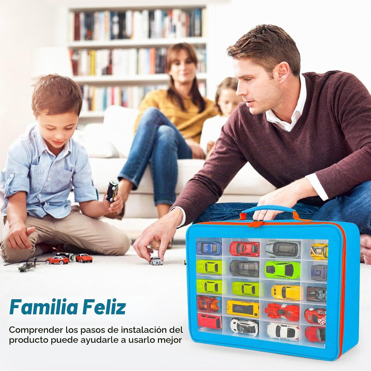 RHCOM Organizador de juguetes. 72 compartimentos. Caja de almacenam...