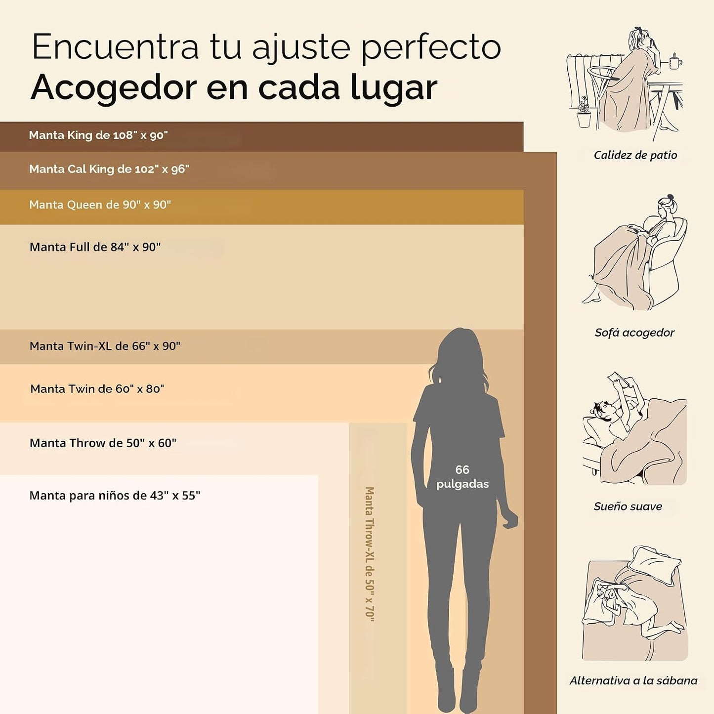 Bedsure GentleSoft - Mantas de forro polar para cama tamaño Queen c...
