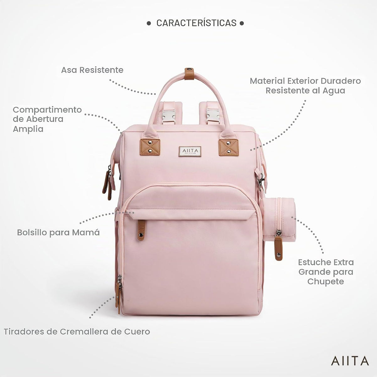 AIITA Mochila para Pañales, Mochila para Pañales Multifunción con C...