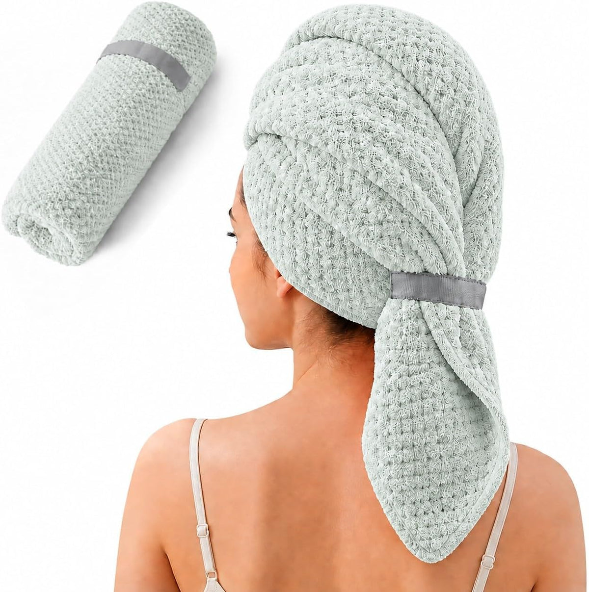 Netcken Toalla grande de microfibra para mujer, secado rápido (verd...