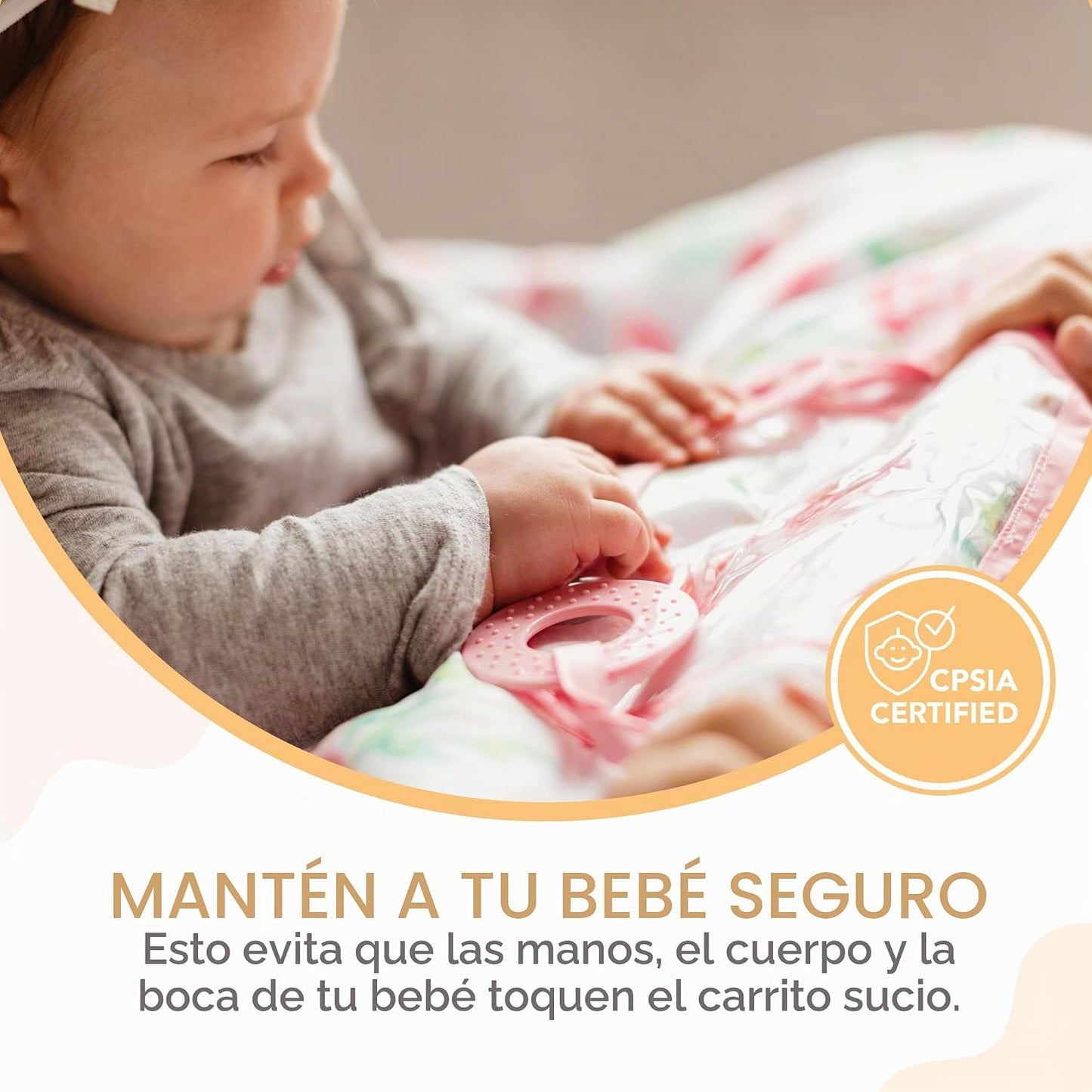 Binxy Baby 2-en-1 Funda cómoda para silla alta y carrito de compras...