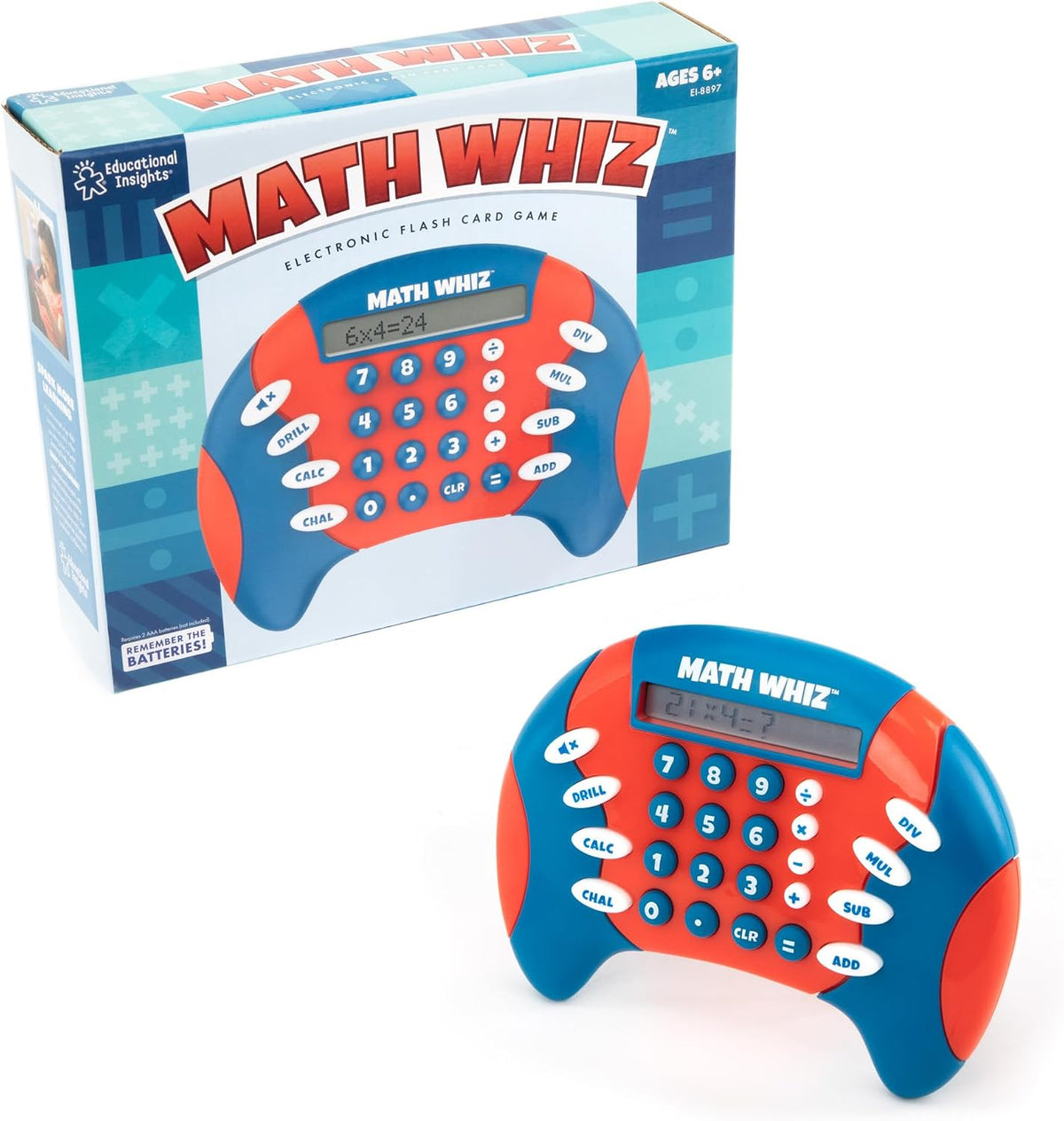 Educational Insights Math Whiz - Juegos electrónicos de matemáticas...