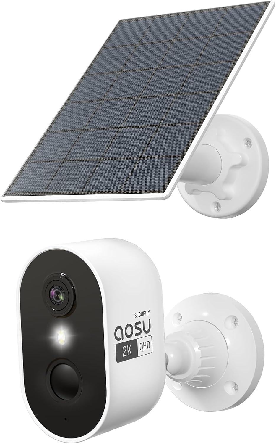 aosu Cámara solar 2K para exteriores inalámbrica, cámaras para segu...