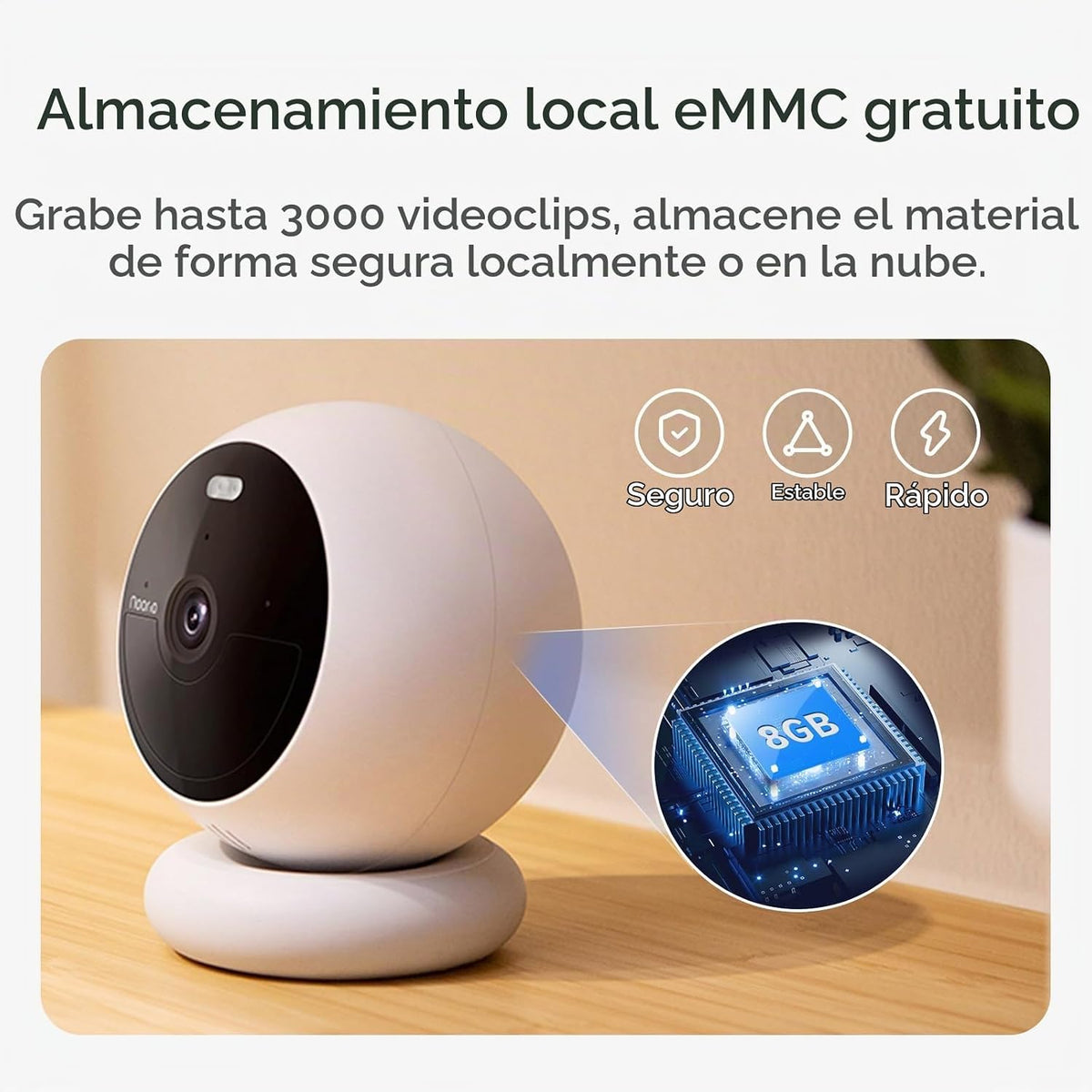 Noorio B200 Kit de 2 cámaras con Hub, sistema de cámara de segurida...