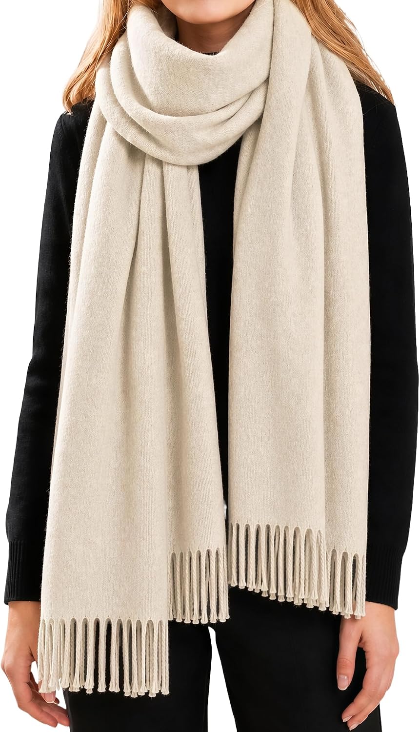 Darller Bufanda de invierno para mujer, chales y envolturas de pash...