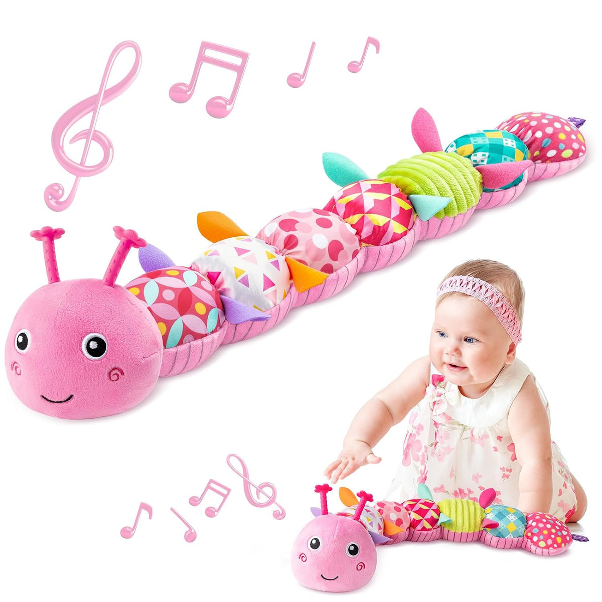 Sumobaby juguetes musicales de peluche para bebés de 0-3-6-12 meses...