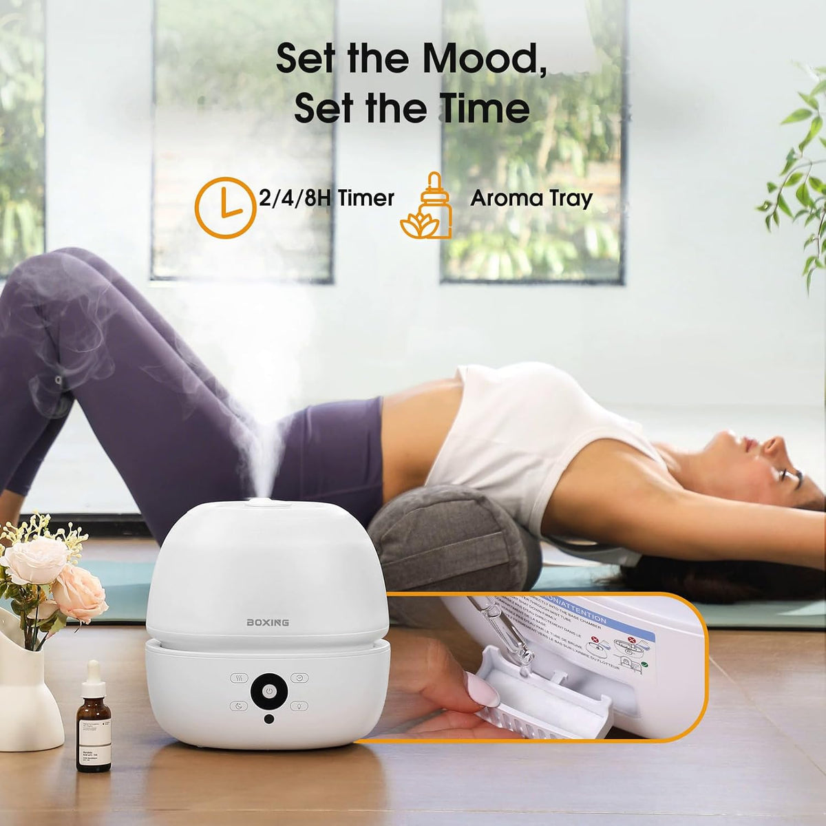 BOXING - Humidificadores de llenado superior para dormitorio para b...
