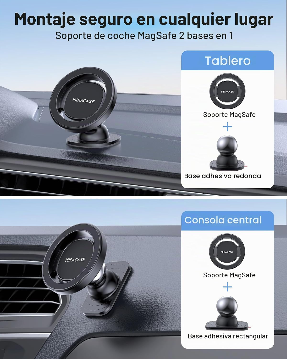Miracase Última actualización para soporte MagSafe para automóvil [...