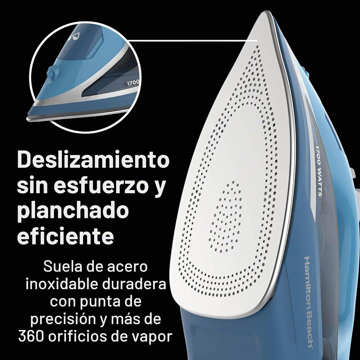 Hamilton Beach Plancha de vapor para ropa y vaporizador para ropa |...