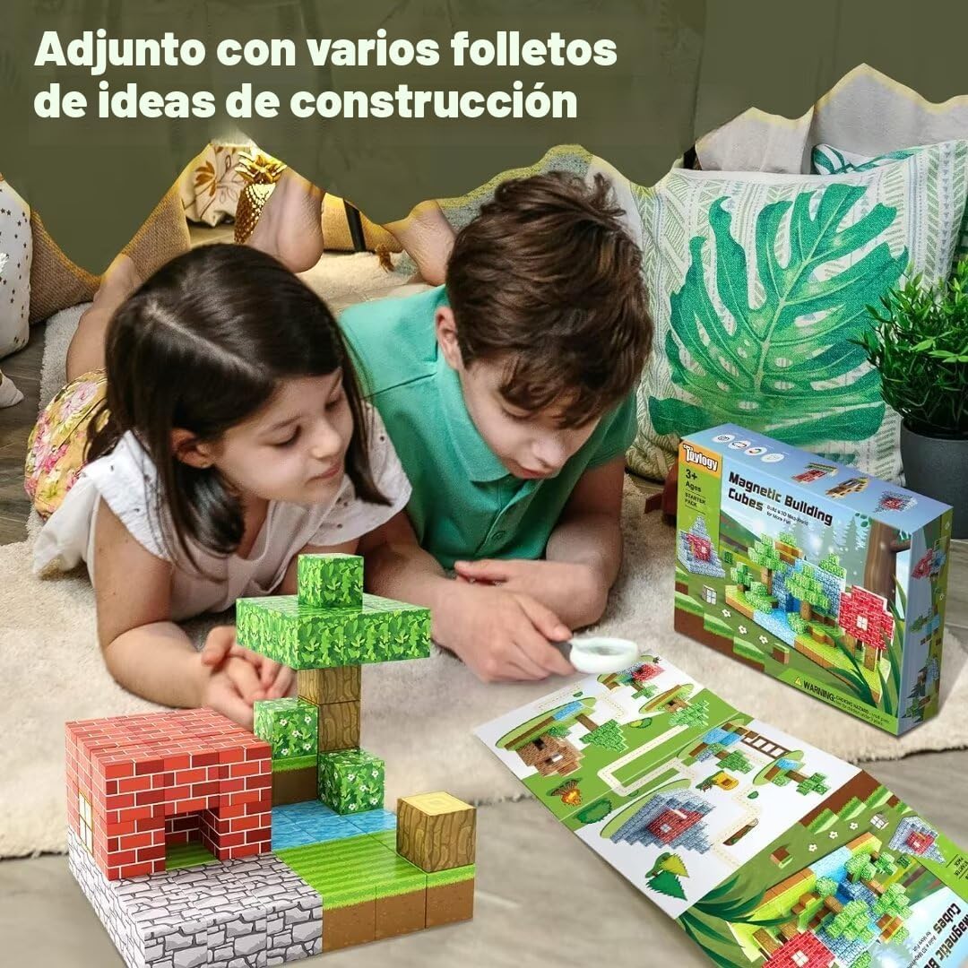 Bloques Magnéticos - Construye Mi Mundo Magnético, Juguetes Magnéti...