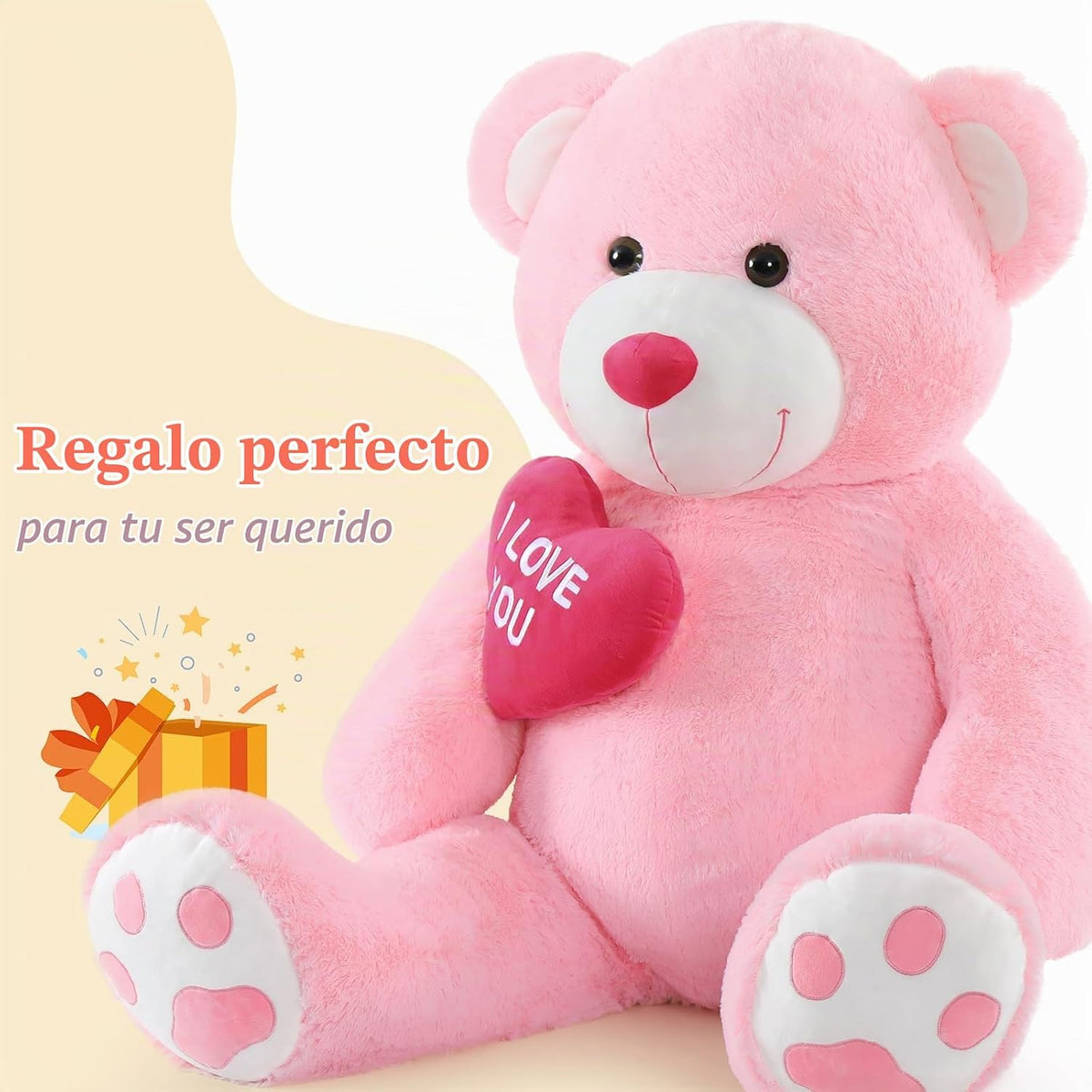 BENINY Oso de Peluche Grande de 1.52m, Oso de Peluche Grande con Co...