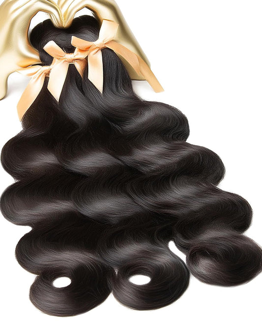 MLIP Paquetes de cabello humano virgen ondulado, sin enredo ni caíd...