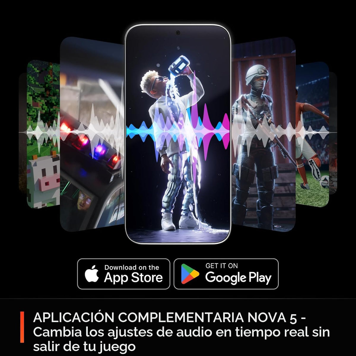 SteelSeries - Auriculares inalámbricos Arctis Nova 5 para juegos mu...