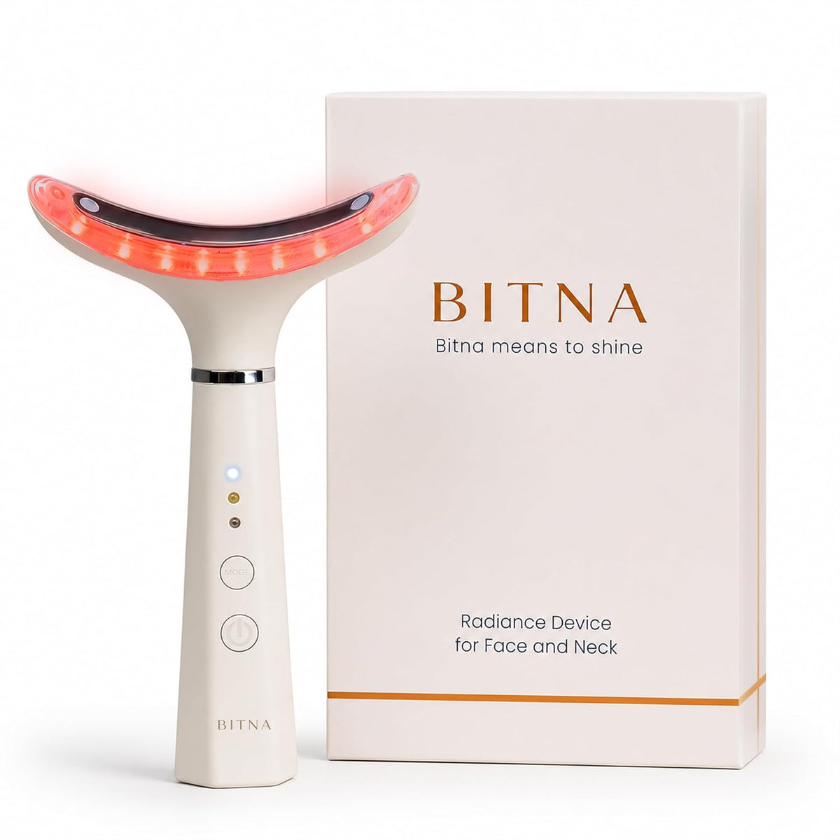 BITNA Masajeador facial con terapia de luz roja para cara y cuello,...