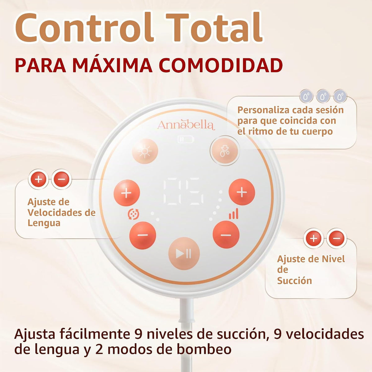 Annabella Extractor de leche individual - Eléctrico, portátil con e...