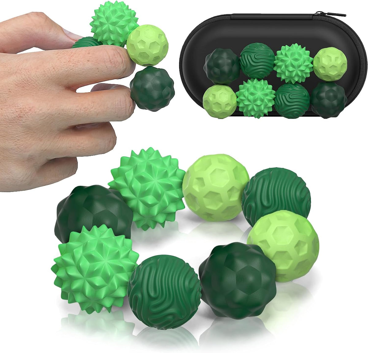Bolas magnéticas Fidget Toys Adultos \u2013 8 piezas de bolas de at...