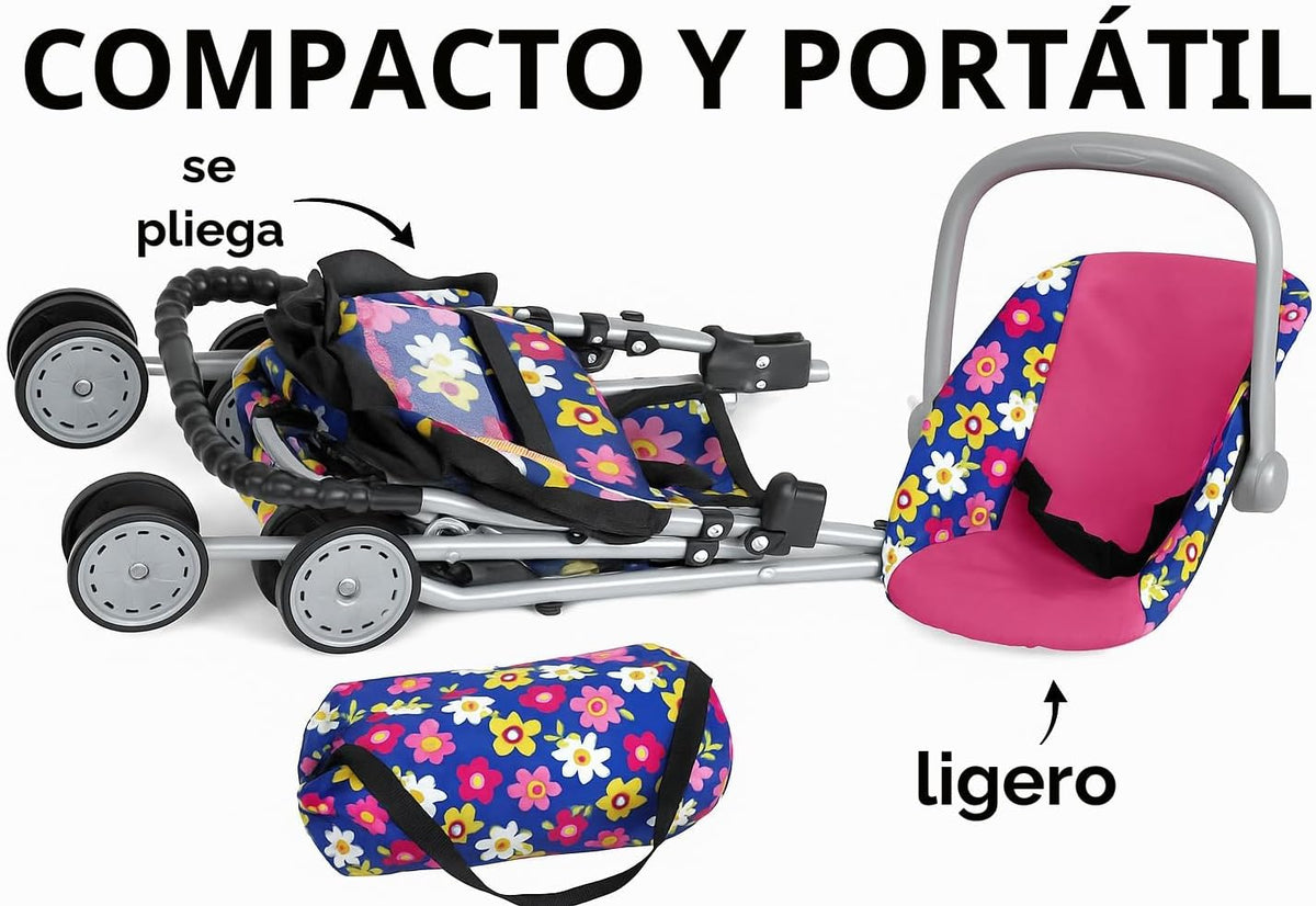 fash n kolor El juego de 4 piezas para muñeca de bebé, diseño de fl...