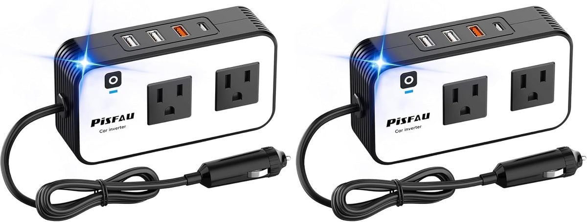 Inversor de corriente para automóvil de 200 W, PiSFAU DC de 12 V a...