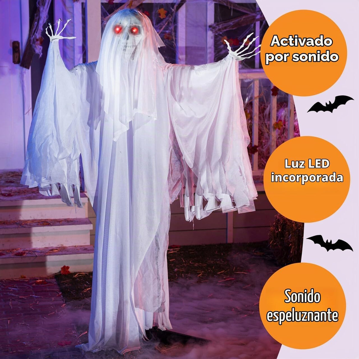 JOYIN - Decoraciones de Halloween de 67 pulgadas para exteriores, d...