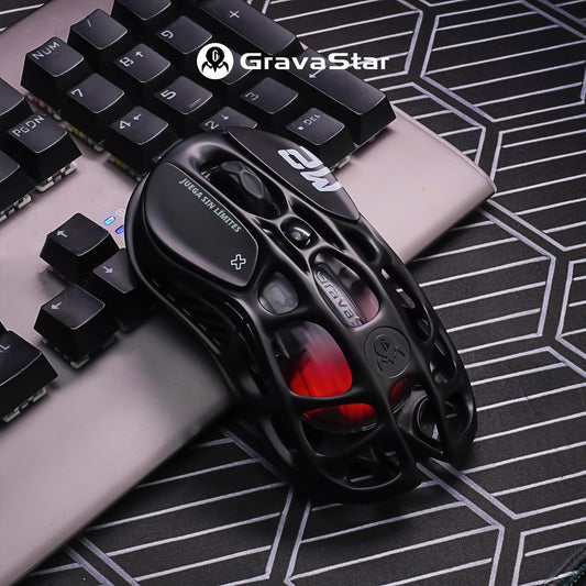 GravaStar Mercury M2 - Ratón inalámbrico para juegos con 26,000 DPI...