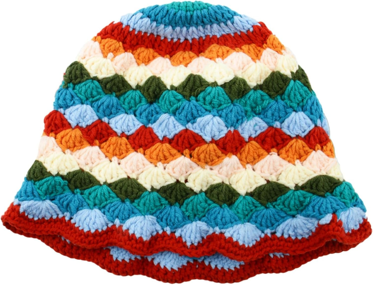 Sombrero de pescador de ganchillo para mujer, diseño floral, de mod...