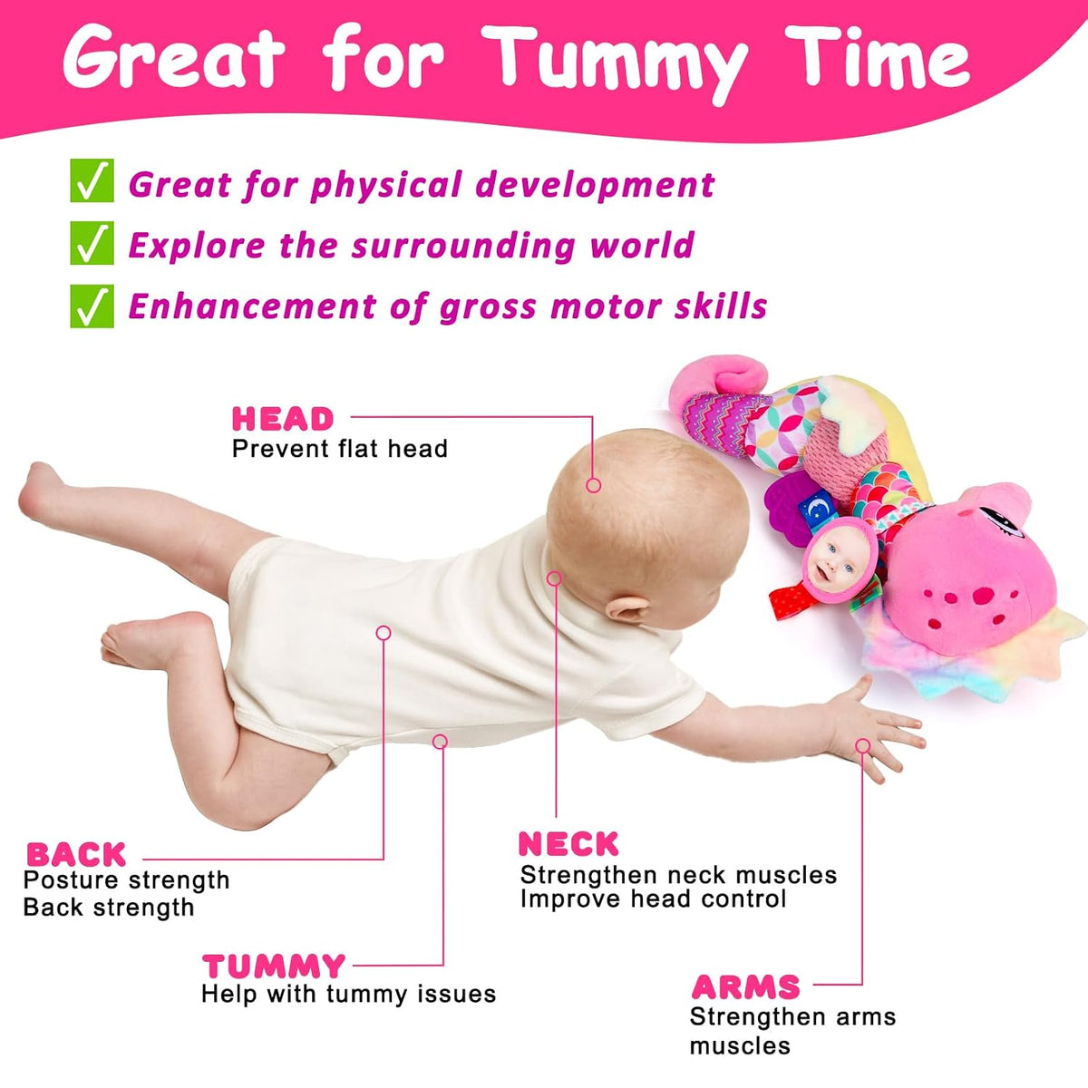 Juguetes sensoriales para bebés de 0 a 6 meses | Juguetes musicales...