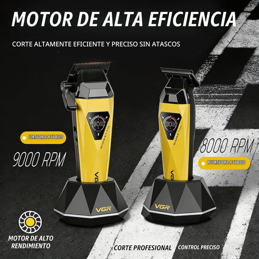 VGR 877S3 - Cortadora de pelo para hombre, kit profesional de corte...