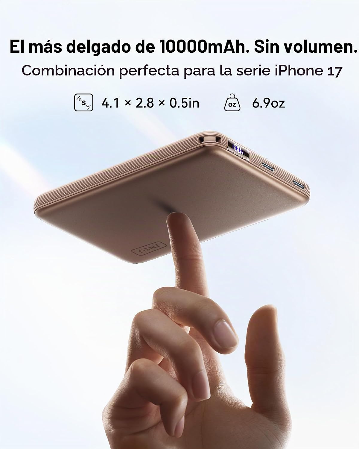 INIU Banco de energía más delgado para MagSafe, 10000 mAh Qi2.2 cer...
