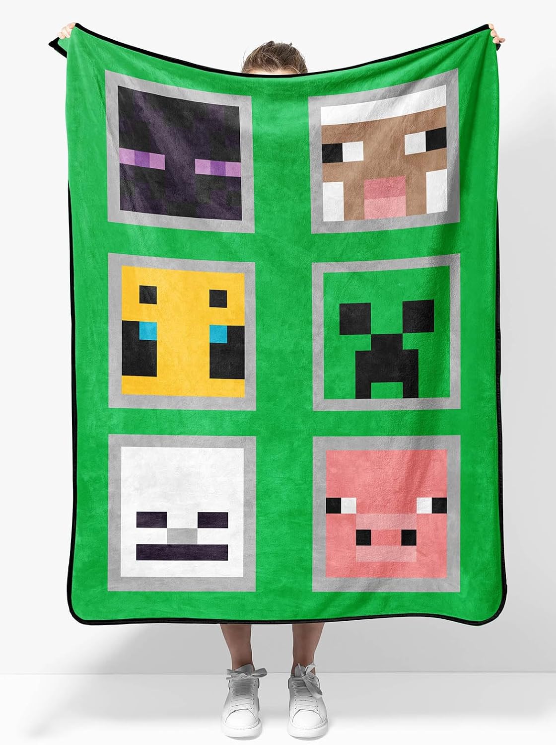 Sunny Side Up Manta de viaje de felpa Minecraft \u2013 Medidas 40 x...