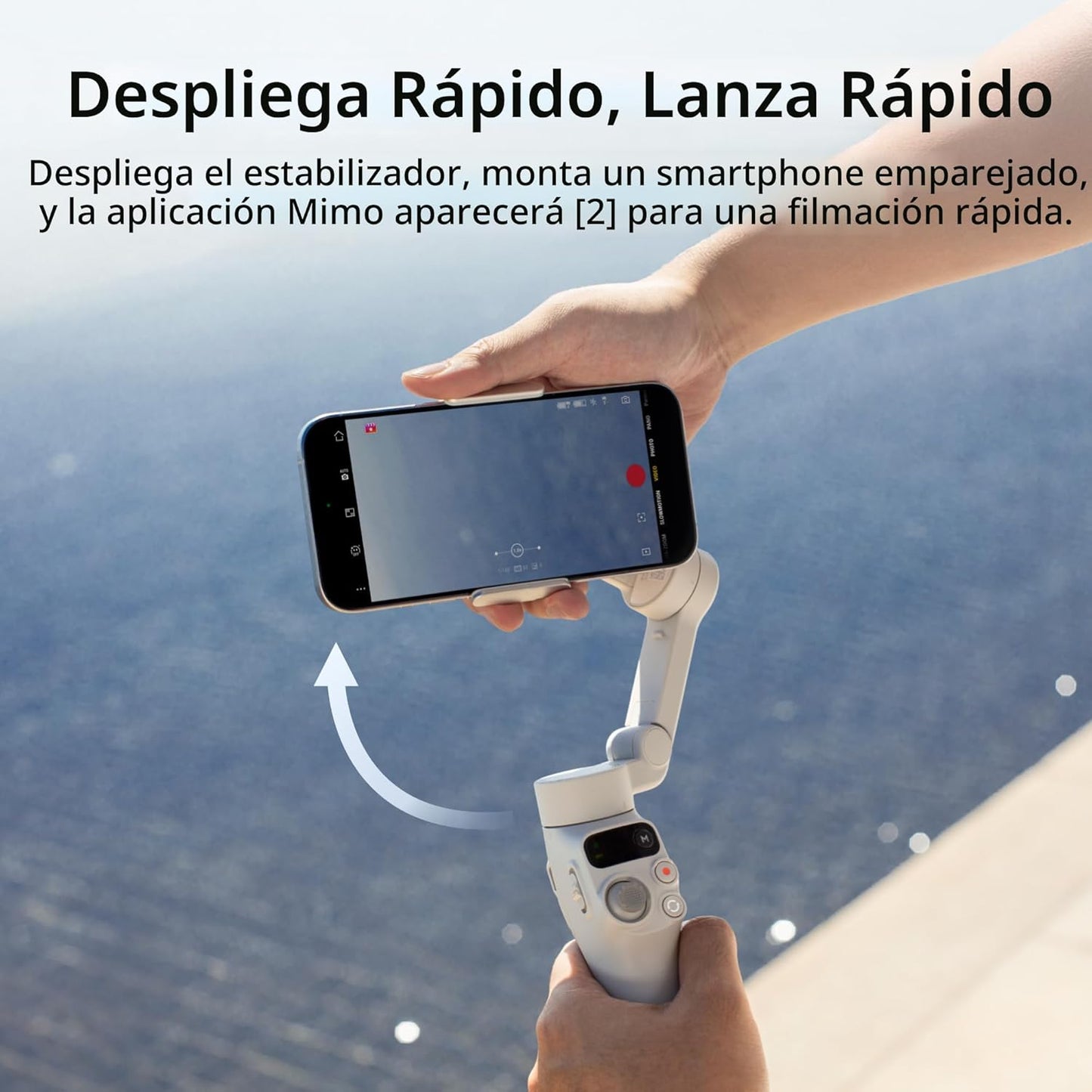 DJI Osmo Mobile 7 Estabilizador de cardán para iPhone, Android, trí...