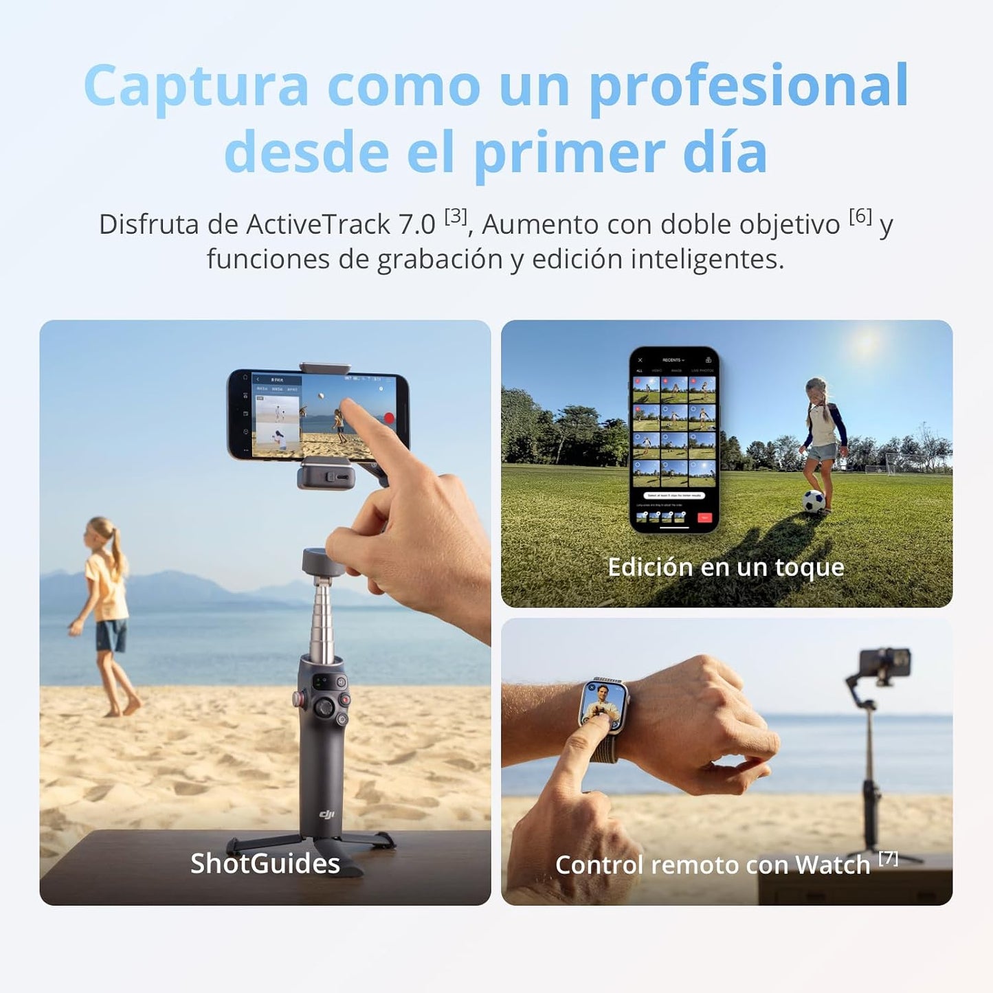 DJI Osmo Mobile 8 estabilizador de cardán para teléfono, estabiliza...