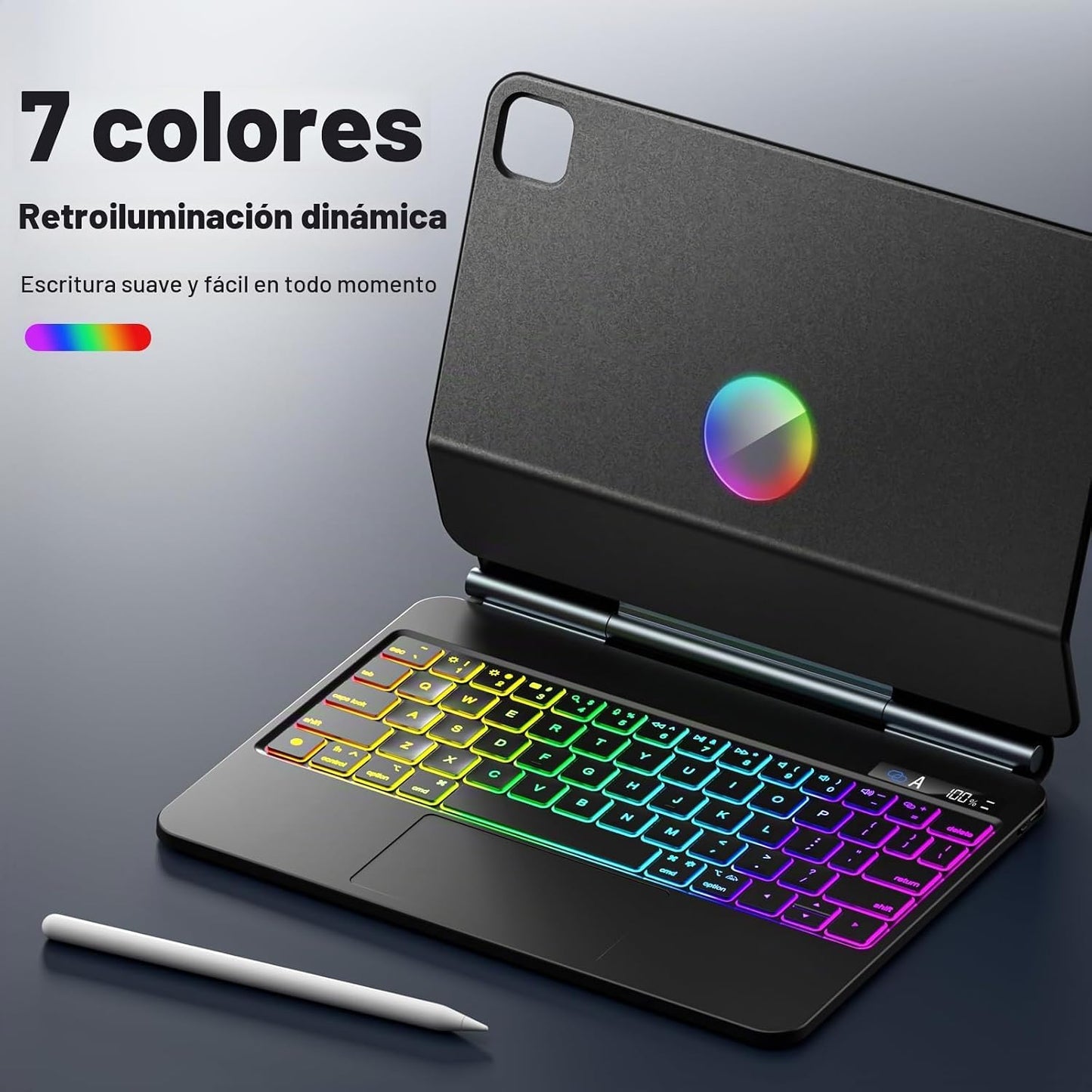 Wenlaty Funda para iPad Air de 11 pulgadas con teclado (M2, 2024),...