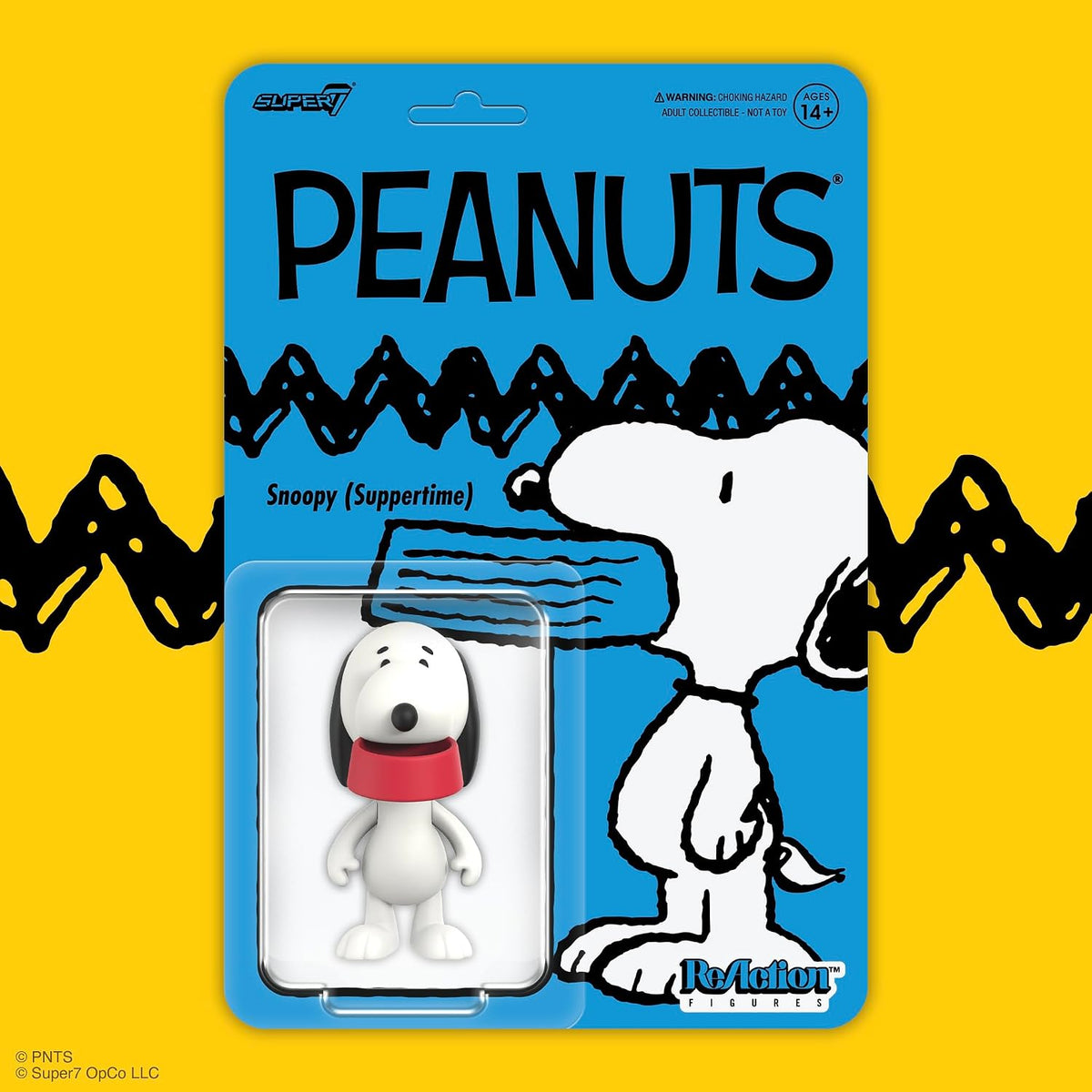 Super7 Figura de reacción Peanuts Snoopy (Suppertime) - Figura de a...