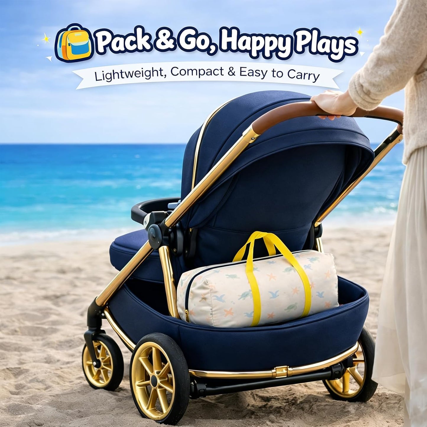 Tienda de campaña de playa para bebés con protección UV UPF 50+, in...