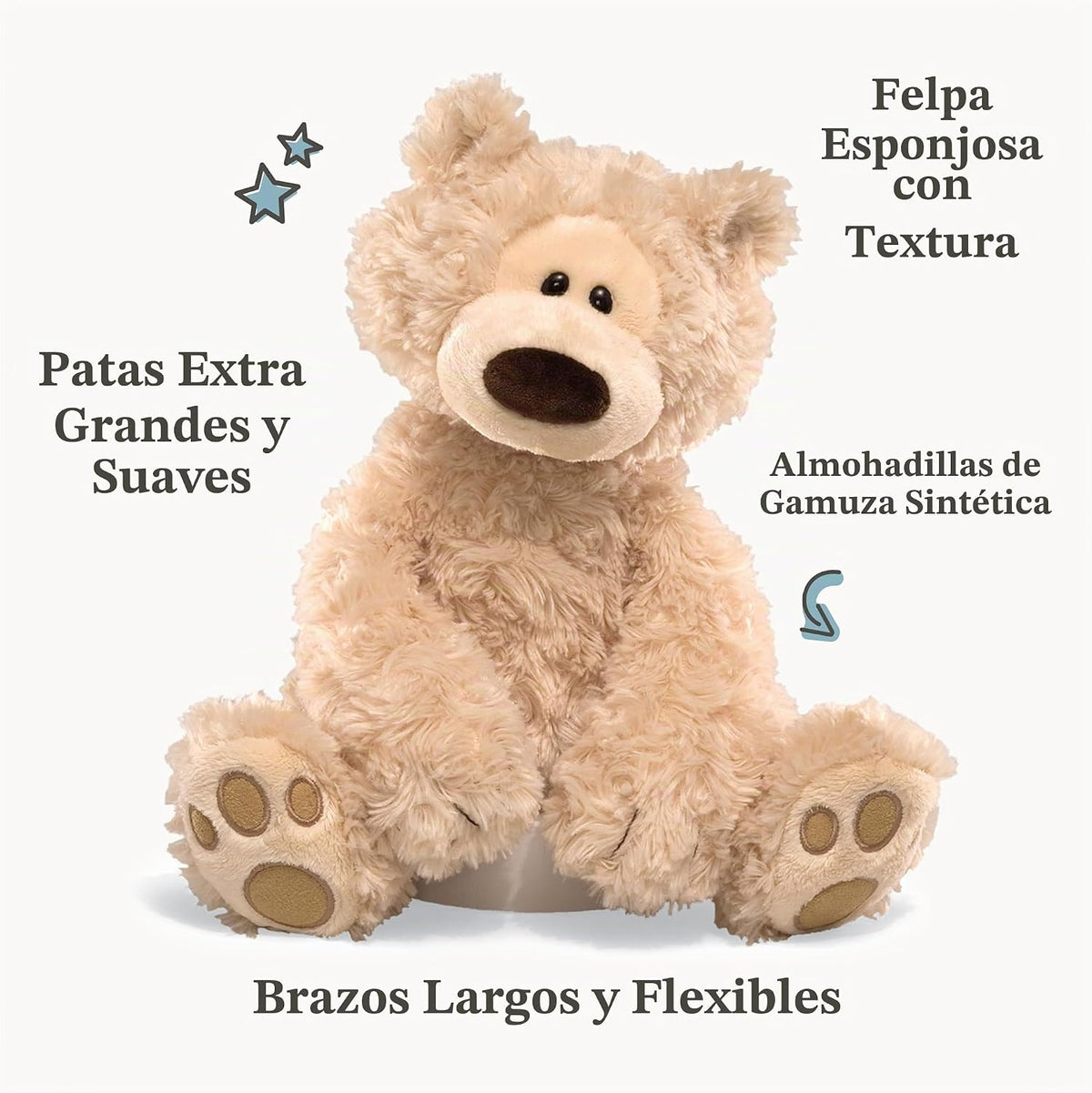 GUND Philbin - Oso de peluche clásico, animal de peluche prémium pa...