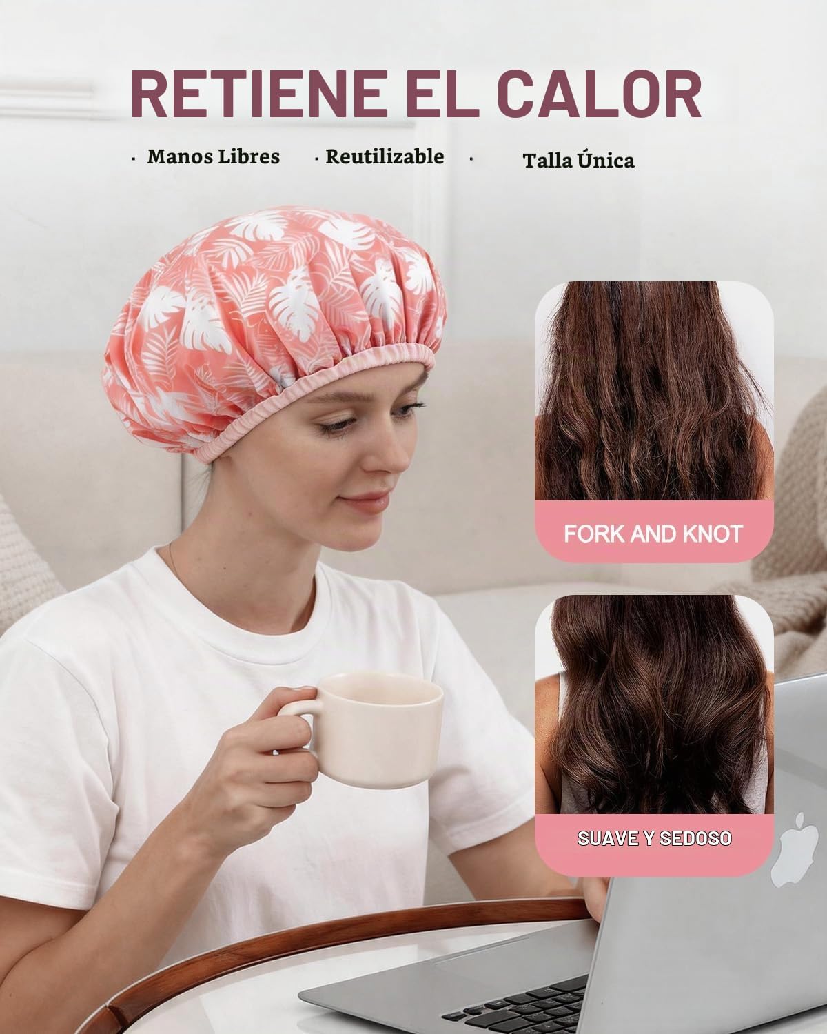 YIZIJIZI 2 tapas térmicas para el cabello de acondicionamiento prof...